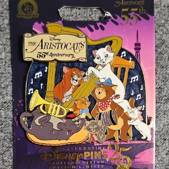 Disney Aristocats Musical Celebration Pin - Gold and Blue - Picture 2 of 2